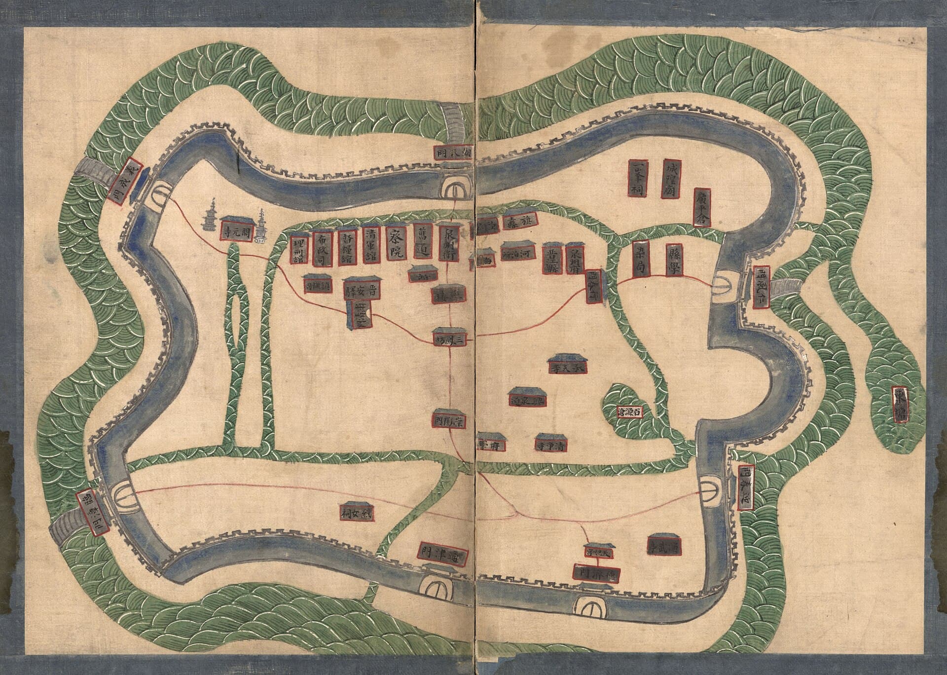 Historical map of Quanzhou
